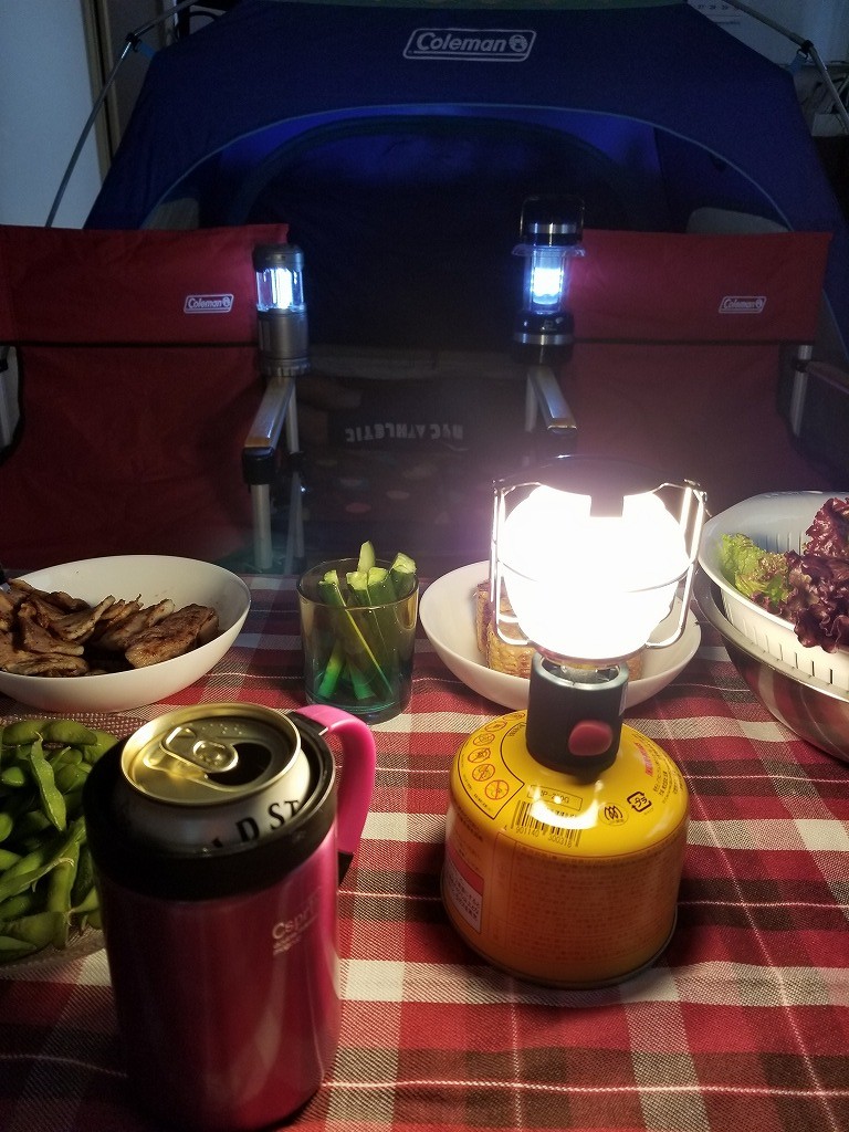 夜のお家キャンプ